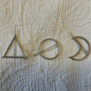 Three Silver Hairpins